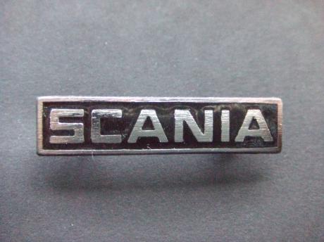 Scania vrachtwagen logo langwerpig zwart